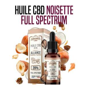 HUILE CBD GREENEO ALLIANCE FULL SPECTRUM NOISETTE 20 %